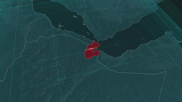 Zoom in to the map of Djibouti, with text and textless