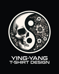 Ying And Young Vector Logo Design