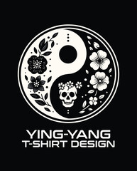 Ying And Young Vector Logo Design