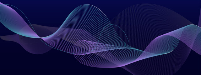 Colorful waves background