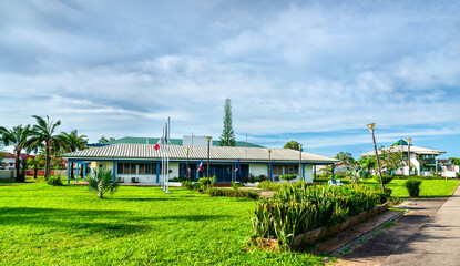 Town hall of Kourou in French Guiana, South America