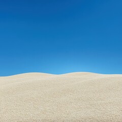 Naklejka premium Sandy Hills Under Blue Sky