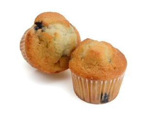 Isolated muffin on white background