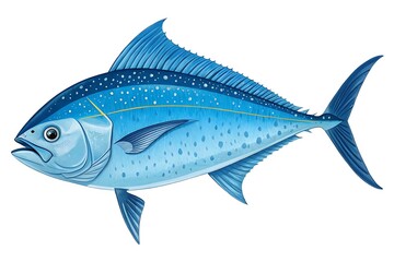 Naklejka premium fish on a white background