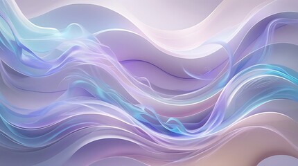 A mesmerizing abstract wavy background featuring undulating curves in a harmonious blend of soft pastel hues.