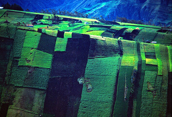 Agricultura na Cordilheira dos Andes, Equador.