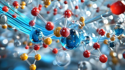 Molecular Structure, Science, Atoms, 3D - Abstract backgrounds