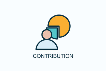 Contribution Icon Or Logo Isolated Illustration