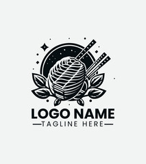 taiyaki Asian Dessert Logo, Street Food Logo