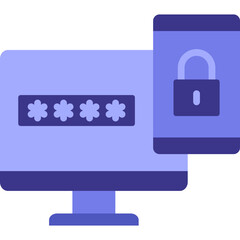 Fototapeta premium Two Factor Icon