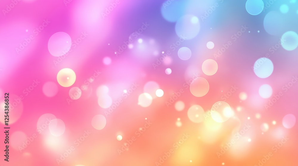 Aufkleber abstract pastel holographic blurred grainy gradient background texture. colorful digital grain soft 