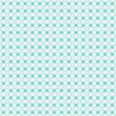  Seamless Geometric Floral Pattern in Soft Aqua Tones