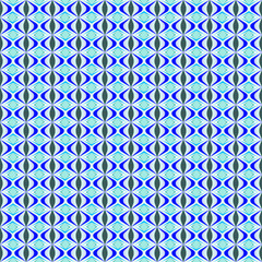  Modern Blue Geometric Seamless Pattern with Symmetrical Diamond and Wave Design