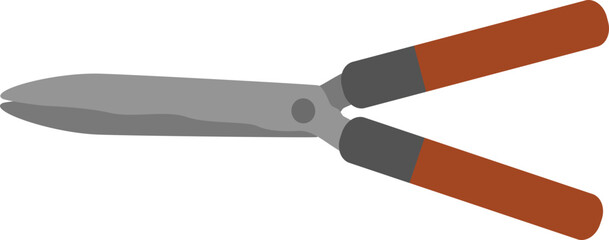 Stylized Illustration of Hair Cutting Scissors
