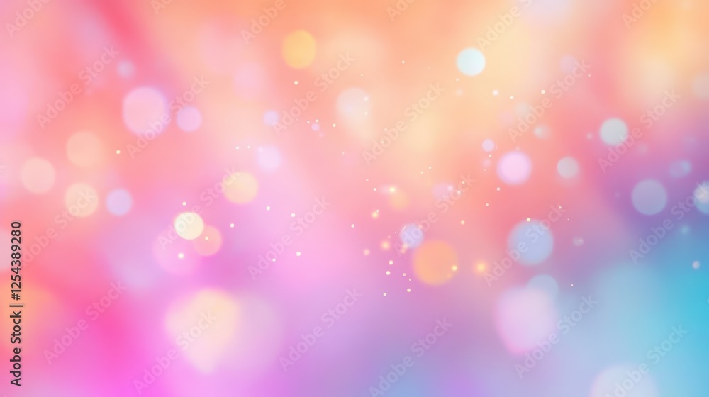 Aufkleber abstract pastel holographic blurred grainy gradient background texture. colorful digital grain soft 