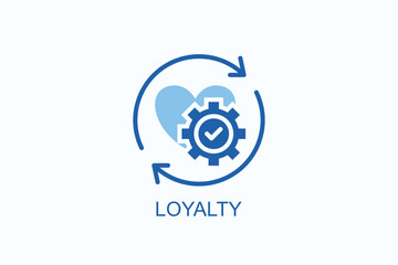 Obraz premium Loyalty Icon Or Logo Isolated Illustration