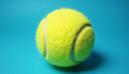 tennis ball on a tennis court