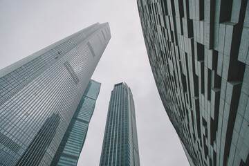 Urban Splendor: A Unique Perspective on Modern Skyscrapers