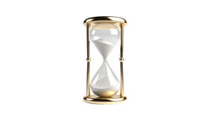 Elegant Golden Hourglass Time Concept Stock Photo