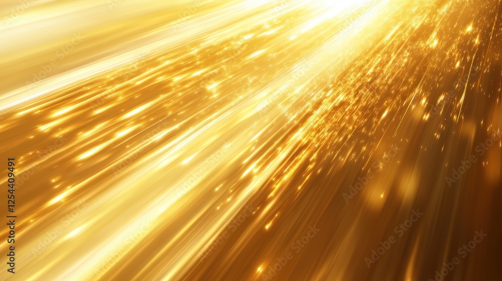 Poster stunning vector illustration of gold light effect with abstract background for creative designs and 