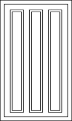 Classic Window Elevation Outline Drawing