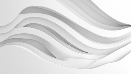 Abstract White Wave Pattern