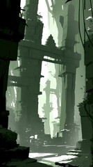 Obraz premium Ancient Jungle Ruins