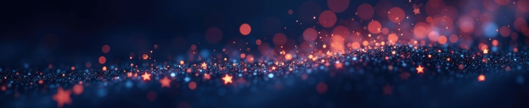 Glittering stardust scattered across a dark, gradient background with delicate blur dots, starry night, glitter
