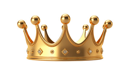 Royal Gold Crown with Diamonds Luxury Concept