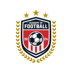 Logo Design Template for Soccer Team or Soccer Academy.