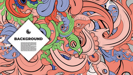 Dynamic vector wallpaper with colorful fractal patterns and layouts, perfect for your poster, banner, and fabric print needs.