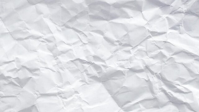 Crumpled paper stop motion animation, Textured paper background. The concept of sketch pad, design, retro style, wrinkle, frayed, blank