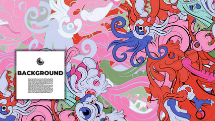 Dynamic vector wallpaper with colorful fractal patterns and layouts, perfect for your poster, banner, and fabric print needs.
