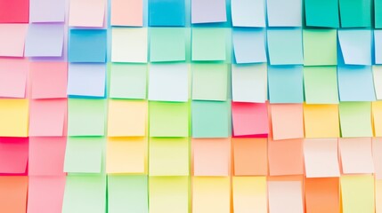Blue Yellow Orange Pink Paper Product Paper Post-it Note Design Art Paper
