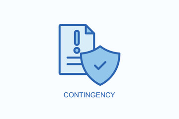 Contingency Icon Or Logo Isolated Illustration