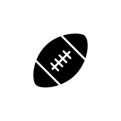American football ball icon.vector flat black simple illustration for web and app..eps