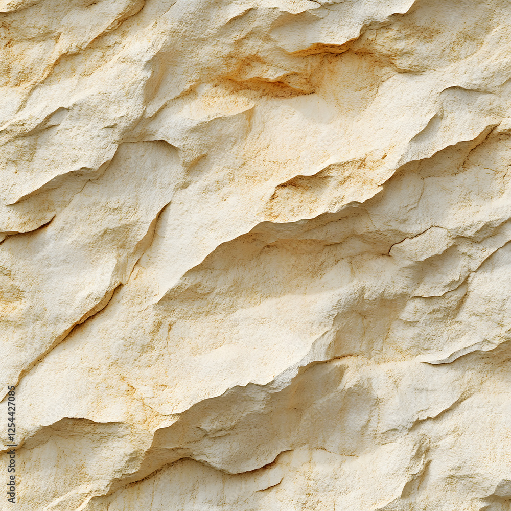 Poster intricate patterns and warm neutral tones of a rock formation create a textured and visually engagin