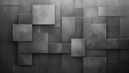 Modern smoky gray geometric shapes creating a professional dark wall texture.
