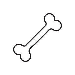 Dog Bone, dog food icon.vector flat black simple linear illustration for web and app..eps