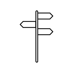 Signboard, directions icon.vector simple linear illustration for web and app..eps