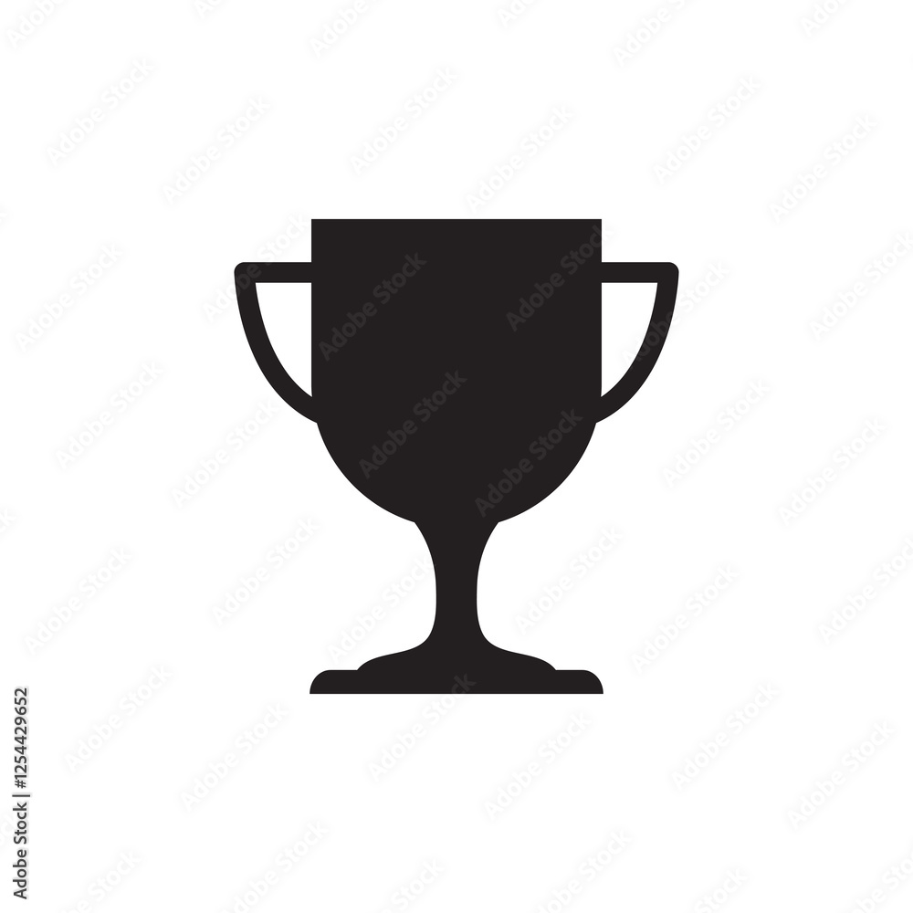 Poster winner cup, prize icon.vector flat black simple illustration for web and app..eps