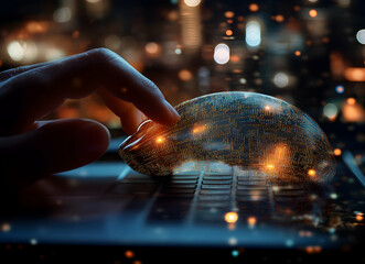 Navigating the digital frontier, A conceptual exploration of user interaction with advanced technology in a vibrant urban landscape