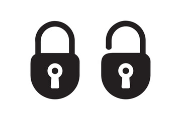Lock icon Protection secure vector sign. Security and privacy symbol. Shield Data Security Line Icons Editable Stroke Shield Data Security icon isolated illustration.