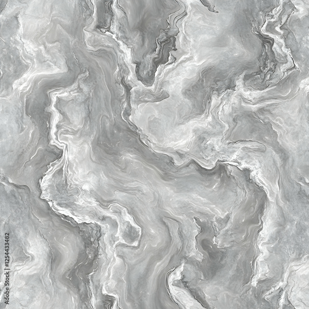 Poster subtle gray marble texture with fluid, interwoven patterns, creating an elegant and sophisticated ba