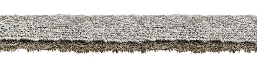 Thatching straw roof isolated. Thatched roof tropical hawaii concept.
