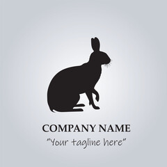 rabbit icon logo company vector image illustration