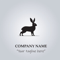 rabbit icon logo company vector image illustration