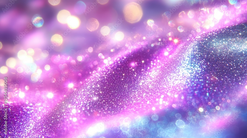 Aufkleber ethereal shimmering pastel lights and glittering holograms creating a dreamy atmosphere with colorfu