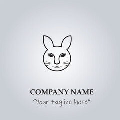 happy easter card with bunny