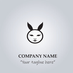 easter card with bunny